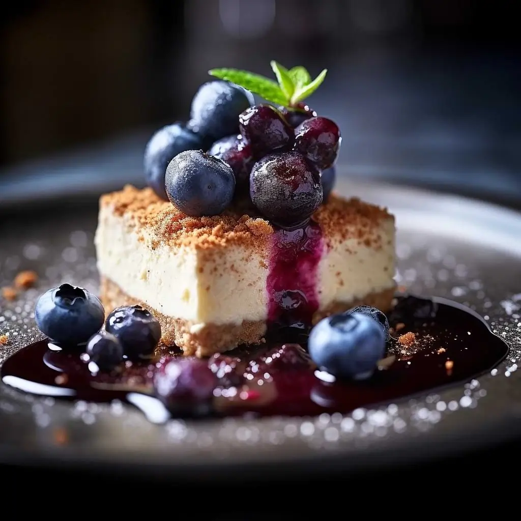 Blueberry Cheesecake – Luxury Food Photography