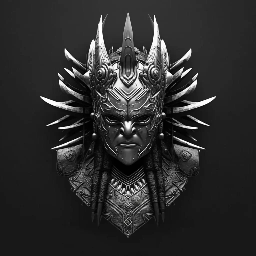 Warrior Black Metal Logo