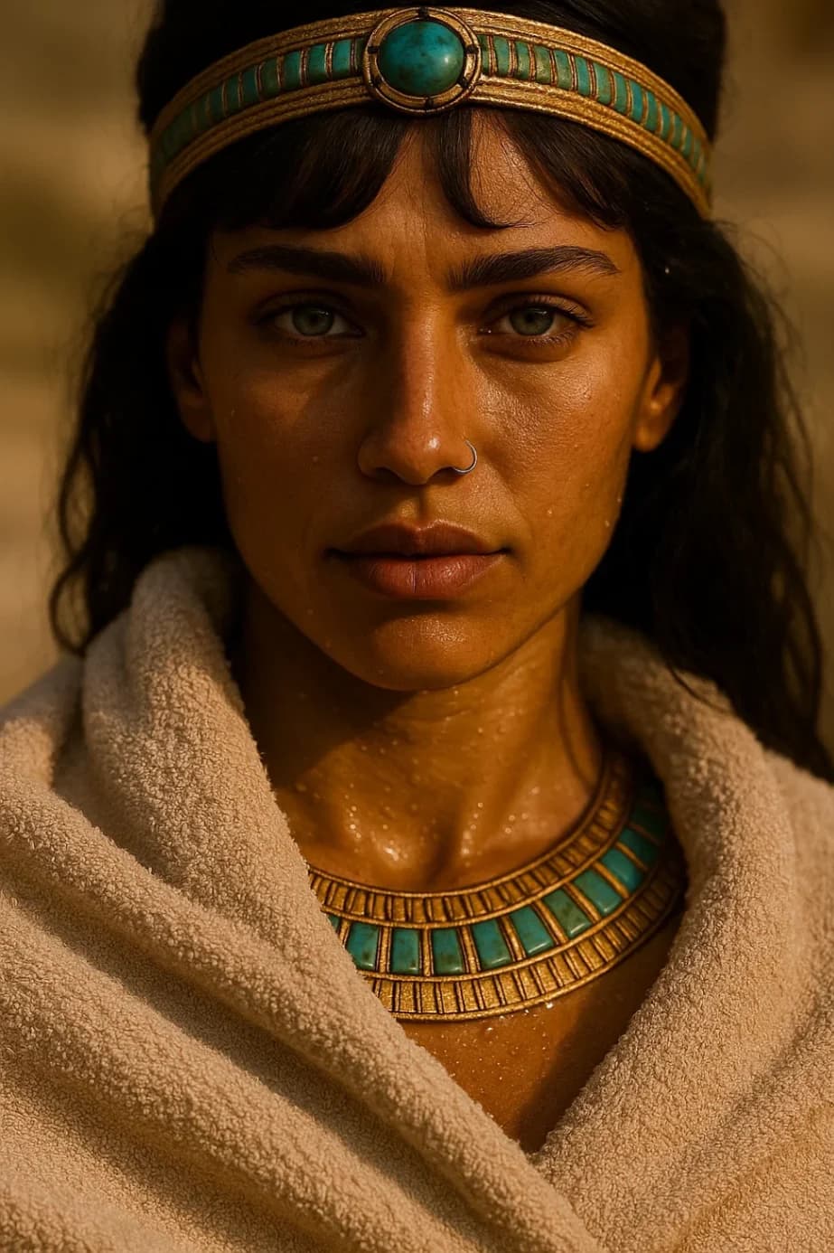 Nile Sunset Fabric Study