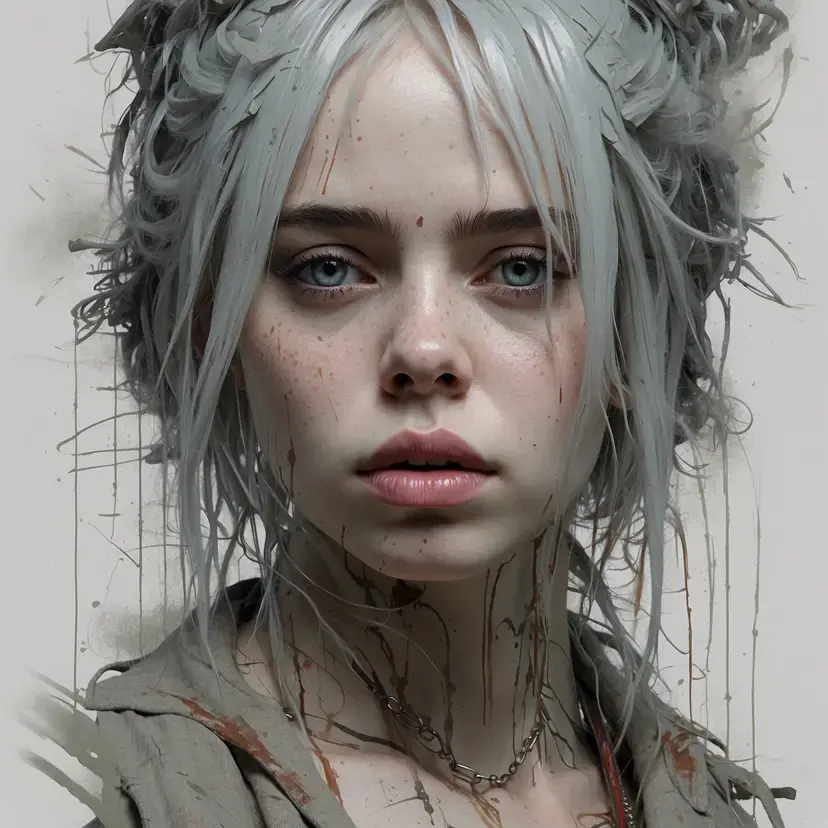 Acid Wash Billie Eilish Concept Art