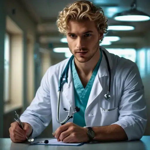 Young Doctor in Hospital