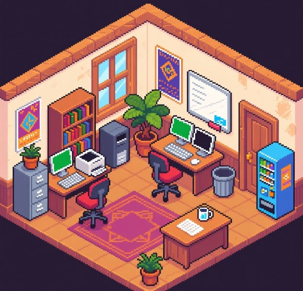 Top-Down Office Pixel Tileset