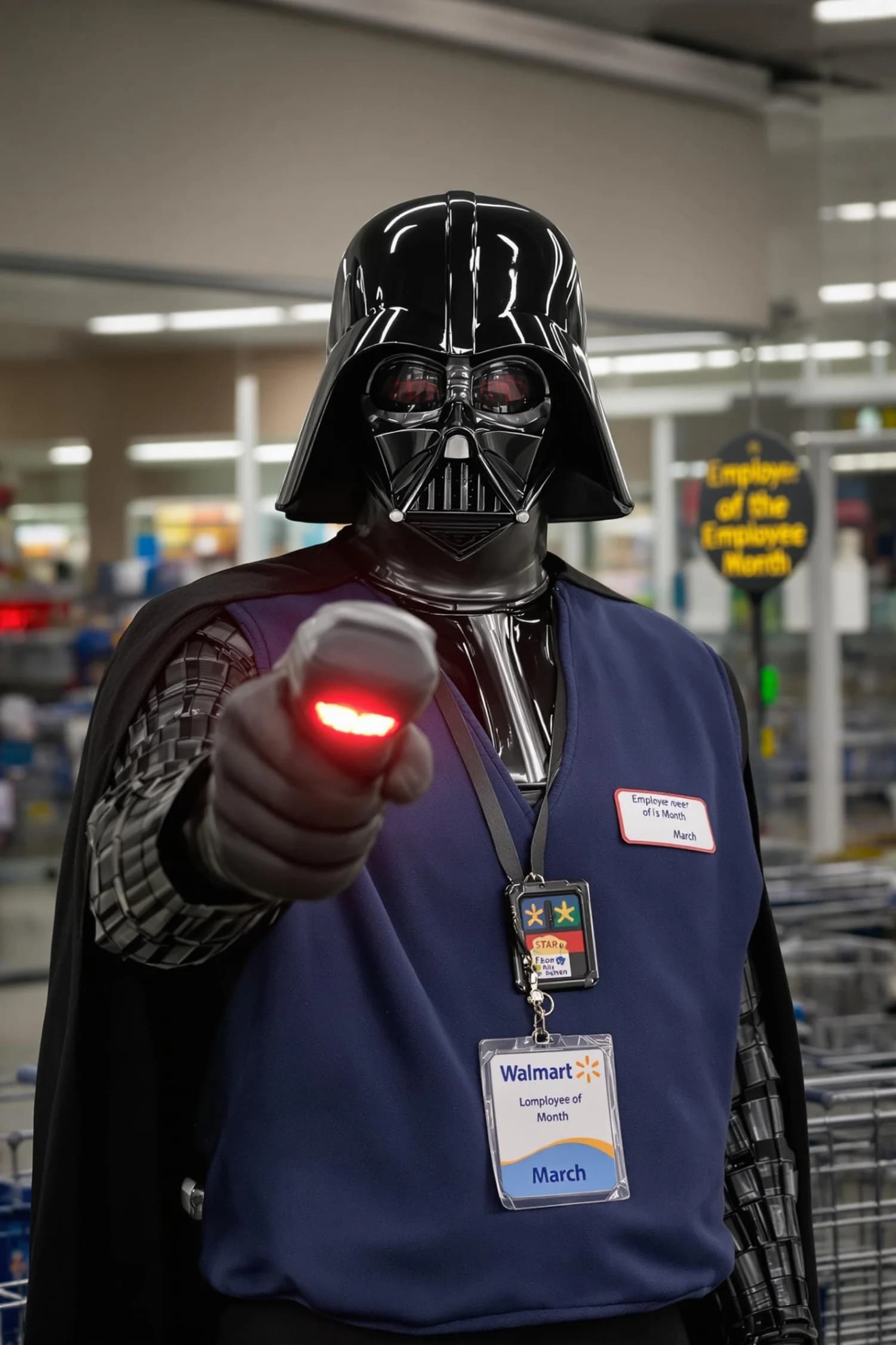 Darth Vader Walmart Employee of the Month