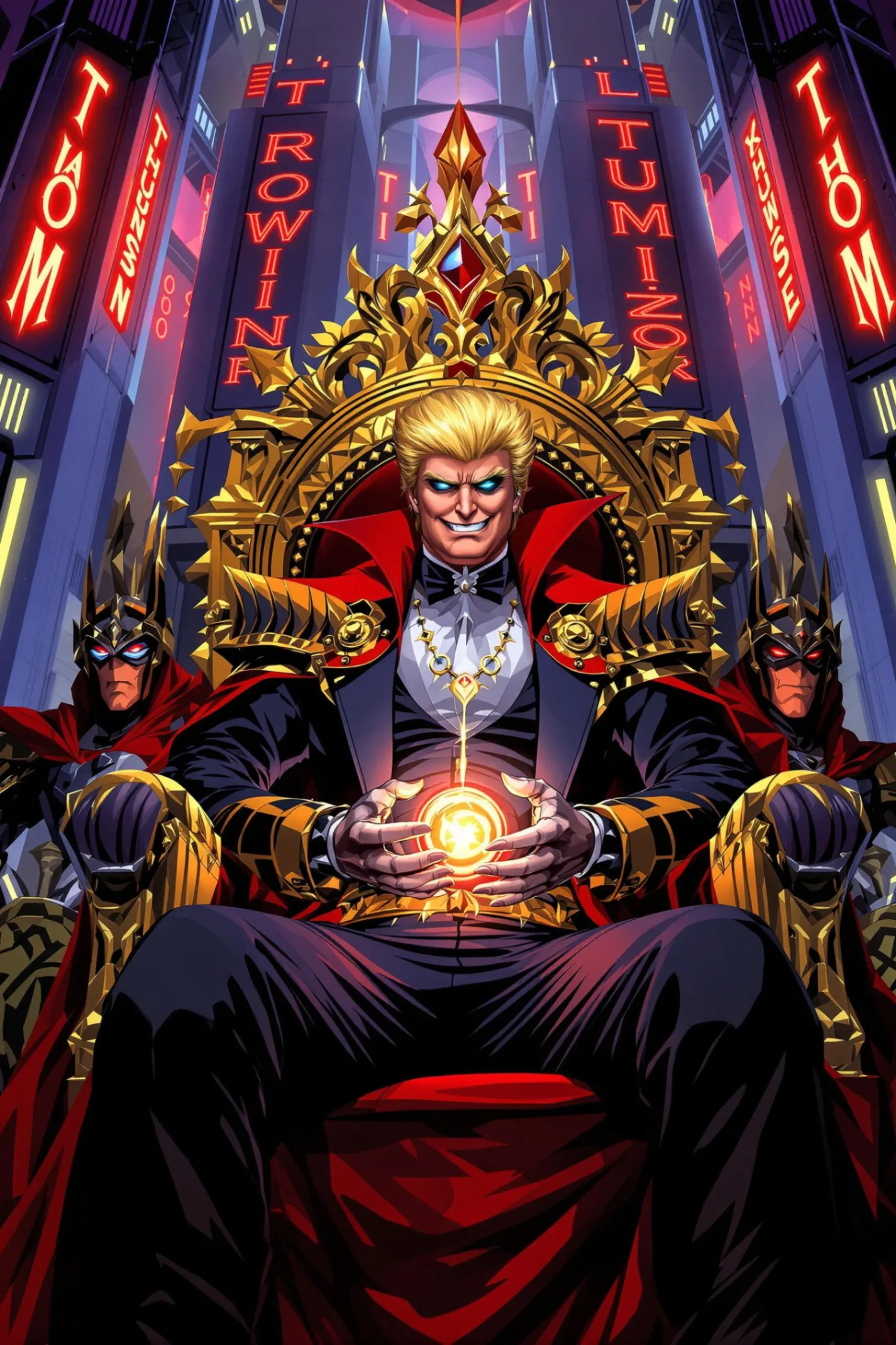 Donald Trump as Evil Anime Villain