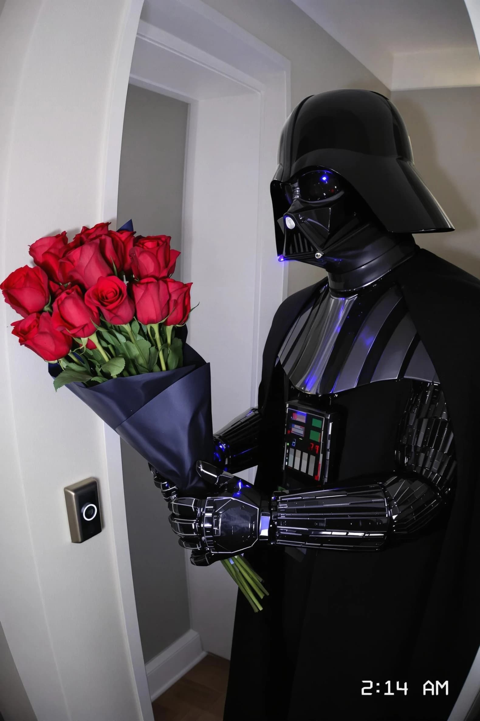 Darth Vader with Roses