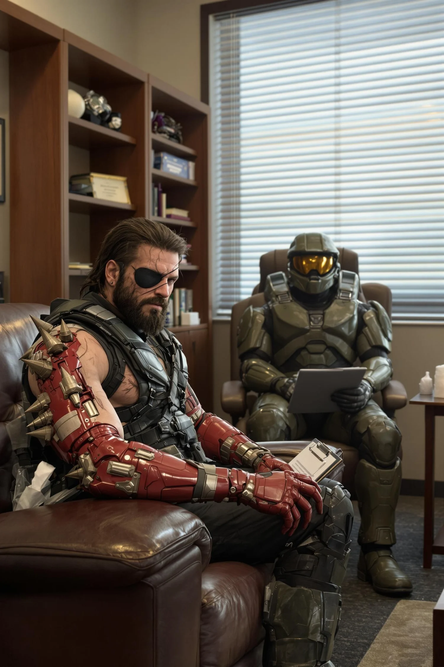 Venom Snake in Therapy with Master Chief