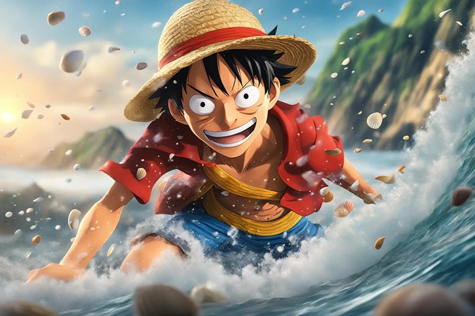 Monkey D. Luffy Action Illustration