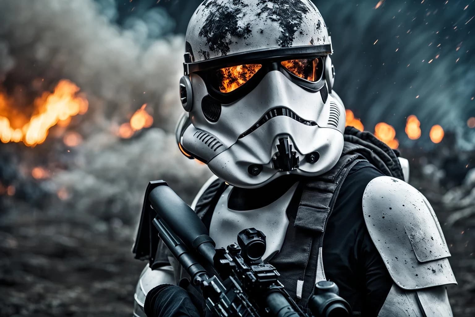 Stormtrooper Battle Illustration