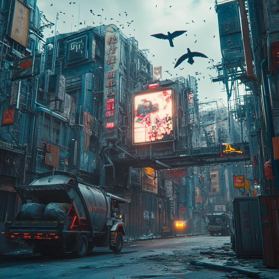 Futuristic Tokyo City Street