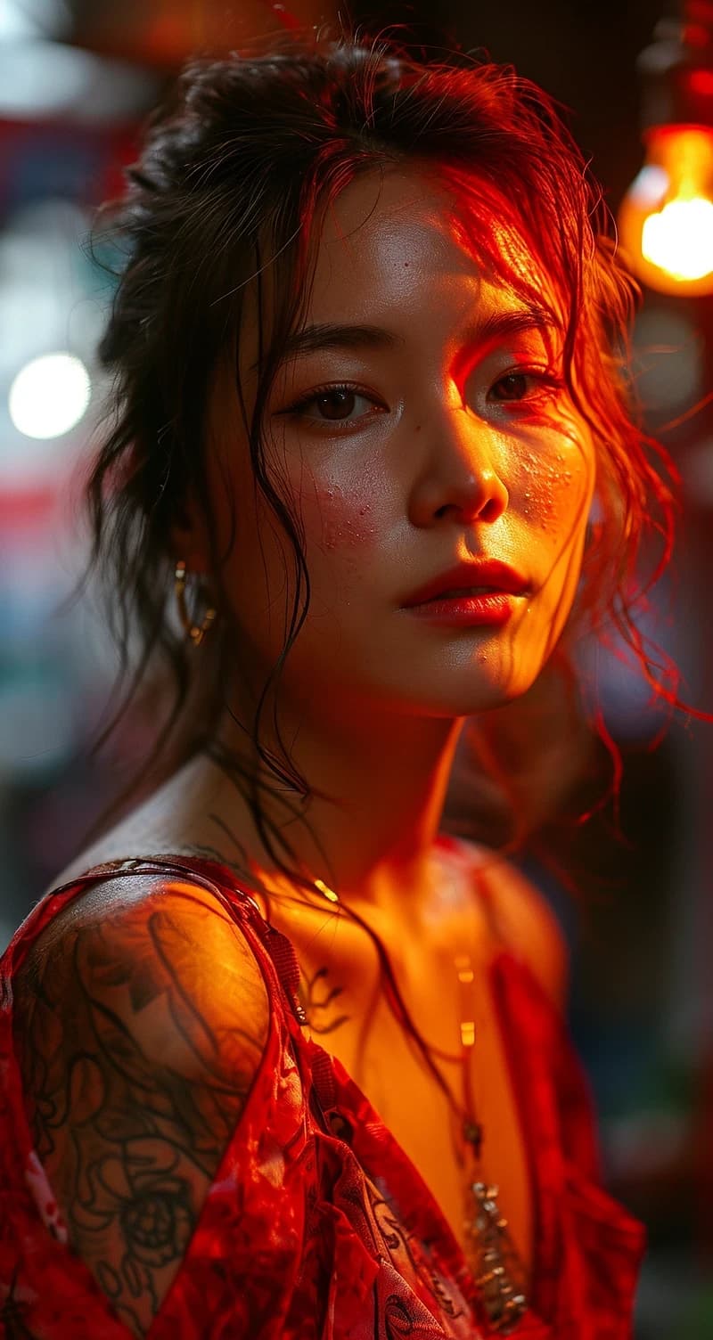 Chinese Model Influencer Selfie